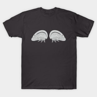 Treehoppers in Love - cute insect design - dark colors T-Shirt